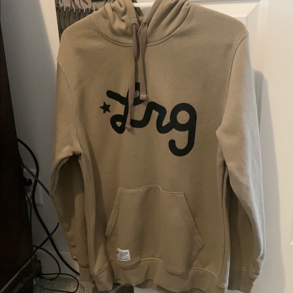 LRG Tan Pullover Hoodie with Front Logo